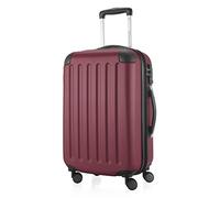 HAUPTSTADTKOFFER - SPREE - Bagaglio a mano, Valigia rigida, Trolley espandibile, 4 ruote doppie, TSA, 55 cm, 42 litri, Borgogna