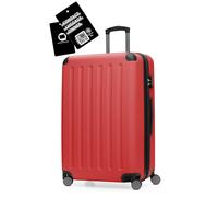 Hauptstadtkoffer Spree - Grande valigia rigida, Etichetta digitale per bagaglio, serratura TSA, 4 ruote doppie, trolley, valigia da viaggio, espandibile, 75 cm, 119 litri, Rosso