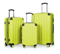 Hauptstadtkoffer Spree - Set di 3 valigie: bagaglio a mano 55 cm, valigia media 65 cm + valigia grande da viaggio 75 cm, guscio rigido in ABS+PC, lucchetto a combinazione TSA, Farn