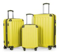 Hauptstadtkoffer - Spree - Set di 3 valigie rotelle, valigetta da viaggio, (S, M e L), 4 ruote doppie, estensione, TSA, limone, limone, Set, Set di valigie