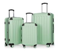 HAUPTSTADTKOFFER - Spree - Set di 3 Valigie Trolley rigido TSA 4 ruote ABS, (S, M, L) menta