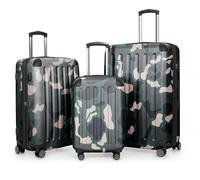 Hauptstadtkoffer - SPREE - Set di 3 valigie, Valigie rigide, Trolley con 4 doppie ruote, Bagaglio da viaggio opaco, Set da viaggio, TSA, (S, M e L), Camouflage