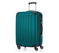 Hauptstadtkoffer Spree - Valigia rigida di medie dimensioni, TSA, 4 ruote, trolley, valigia da viaggio, espandibile, 65 cm, 74 litri, AquaVerde