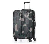 Hauptstadtkoffer Spree - Valigia rigida di medie dimensioni, TSA, 4 ruote, trolley, valigia da viaggio, espandibile, 65 cm, 74 litri, Camouflage