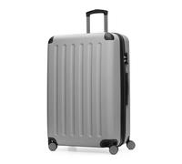 Hauptstadtkoffer Spree - Valigia rigida grande, TSA, 4 ruote doppie, trolley, valigia da viaggio, espandibile, 75 cm, 119 litri, Argento