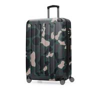 Hauptstadtkoffer Spree - Valigia rigida grande, TSA, 4 ruote doppie, trolley, valigia da viaggio, espandibile, 75 cm, 119 litri, Camouflage