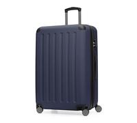 Hauptstadtkoffer Spree - Valigia rigida grande, TSA, 4 ruote doppie, trolley, valigia da viaggio, espandibile, 75 cm, 119 litri, Blu scuro