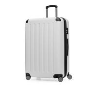 Hauptstadtkoffer Spree - Valigia rigida grande, TSA, 4 ruote doppie, trolley, valigia da viaggio, espandibile, 75 cm, 119 litri, Bianco
