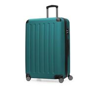 Hauptstadtkoffer Spree - Valigia rigida grande, TSA, 4 ruote doppie, trolley, valigia da viaggio, espandibile, 75 cm, 119 litri, AquaVerde