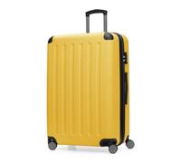 HAUPTSTADTKOFFER - SPREE - Valigia rigida, Trolley espandibile, Bagaglio con 4 ruote doppie, TSA, 75 cm, 119 litri, Giallo