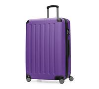 Hauptstadtkoffer Spree - Valigia rigida grande, TSA, 4 ruote doppie, trolley, valigia da viaggio, espandibile, 75 cm, 119 litri, Viola
