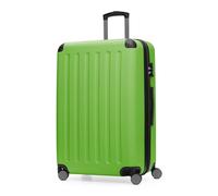 Hauptstadtkoffer Spree - Valigia rigida grande, TSA, 4 ruote doppie, trolley, valigia da viaggio, espandibile, 75 cm, 119 litri, Mela Verde