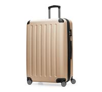 Hauptstadtkoffer Spree - Valigia rigida grande, TSA, 4 ruote doppie, trolley, valigia da viaggio, espandibile, 75 cm, 119 litri, Champagne