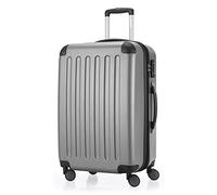 HAUPTSTADTKOFFER - SPREE - Valigia rigida, Trolley espandibile, Bagaglio con 4 ruote doppie, TSA, 65 cm, 74 litri, Argento