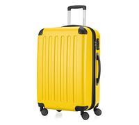 HAUPTSTADTKOFFER - SPREE - Valigia rigida, Trolley espandibile, Bagaglio con 4 ruote doppie, TSA, 65 cm, 74 litri, Giallo