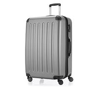 HAUPTSTADTKOFFER - SPREE - Valigia rigida, Trolley espandibile, Bagaglio con 4 ruote doppie, TSA, 75 cm, 119 litri, Argento