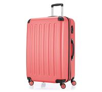 HAUPTSTADTKOFFER - SPREE - Valigia rigida, Trolley espandibile, Bagaglio con 4 ruote doppie, TSA, 75 cm, 119 litri, Coral