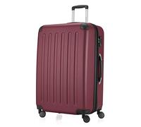 HAUPTSTADTKOFFER - SPREE - Valigia rigida, Trolley espandibile, Bagaglio con 4 ruote doppie, TSA, 75 cm, 119 litri, Borgogna