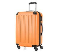 HAUPTSTADTKOFFER - SPREE - Valigia rigida, Trolley espandibile, Bagaglio con 4 ruote doppie, TSA, 65 cm, 74 litri, Arancia