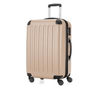 HAUPTSTADTKOFFER - Spree - Valigia Trolley rigido ABS TSA 4 ruote, 65 cm, 74 litres, Champagne