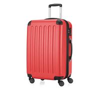 HAUPTSTADTKOFFER - Spree - Valigia Trolley rigido ABS TSA 4 ruote, 65 cm, 74 litres, Rosso