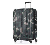 HAUPTSTADTKOFFER - Spree - Valigia Trolley rigido grande ABS TSA 4 ruote, 75 cm, 119 litres, Camuffamento