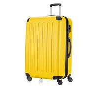 HAUPTSTADTKOFFER - Spree - Valigia Trolley rigido grande ABS TSA 4 ruote, 75 cm, 119 litres, Giallo