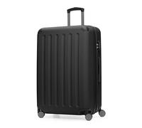 HAUPTSTADTKOFFER - SPREE - Valigia rigida, Trolley espandibile, Bagaglio con 4 ruote doppie, TSA, 75 cm, 119 litri, Nero