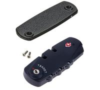 HAUPTSTADTKOFFER - TSA Lucchetto a combinazione I TSA Lucchetto I Lucchetto Bagagli per Valigia rigida I Lucchetto Valigia per Aggiornamento I HK-TSA-002, Nero, 8 cm, Lucchetto per bagagli