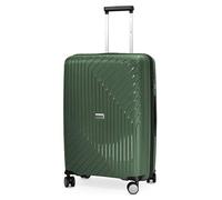 Hauptstadtkoffer TXL - Trolley da viaggio in 3 misure, in polipropilene rigido robusto e leggero, verde scuro, Koffer 66cm, valigetta