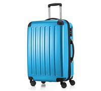HAUPTSTADTKOFFER - Valigia Rigida Alex, 4 Doppie ruote, Taglia 65 cm, 74 Litri, Colore Blu ciano