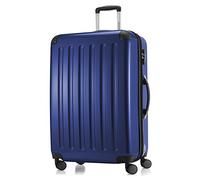 HAUPTSTADTKOFFER - ALEX - Valigia rigida, Trolley espandibile, Bagaglio con 4 ruote doppie, 75 cm, 119 litri, Blu scuro