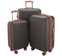 HAUPTSTADTKOFFER - Wannsee 3er Koffer-Set Trolley-Set Rollkoffer Reisekoffer, TSA, (S/M/L), Set di valigie, 77 cm, 195 liters, Grigio (Titan)
