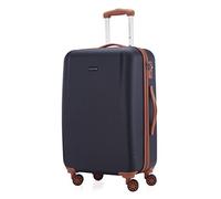 HAUPTSTADTKOFFER - Wannsee - Valigia da viaggio rigida e legera, media 68 cm, Trolley ABS, TSA, 63 litri, Blu scuro