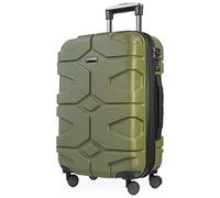 Hauptstadtkoffer - X-Kölln - Valigia bagaglio a mano 55 cm, Trolley espandibile rigido, legero, ABS, TSA, 43-50 litri, Oliva