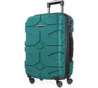 HAUPTSTADTKOFFER - X-Kölln - Valigia bagaglio a mano 55 cm, Trolley espandibile rigido, legero, ABS, TSA, 43-50 litri, Nero