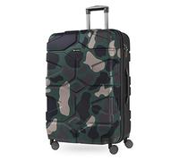 HAUPTSTADTKOFFER - X-Kölln - Valigia da viaggio espandibile rigida e legera, grande 76 cm, Trolley ABS, TSA, 107-120 litri, Camuffamento