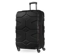 HAUPTSTADTKOFFER - X-Kölln - Valigia da viaggio espandibile rigida e legera, grande 76 cm, Trolley ABS, TSA, 107-120 litri, Nero