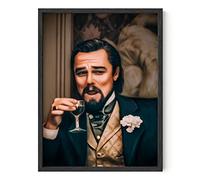 HAUS AND HUES Leonardo DiCaprio Meme Poster - Divertente decorazione da parete per dormitorio e università, senza cornice, 30,5 x 40,6 cm