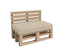 Haus & Garten Cuscino per pallet da giardino Madera, ideale per interni ed esterni, lavabile, sfoderabile, cuscino da seduta e per schienale