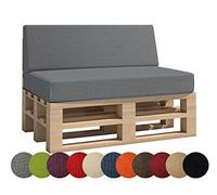 Haus & Garten Cuscino per pallet da giardino Madera, ideale per interni ed esterni, lavabile, sfoderabile, cuscino da seduta e per schienale