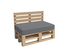 Haus & Garten Cuscino per pallet da giardino Madera, ideale per interni ed esterni, lavabile, sfoderabile, cuscino da seduta e per schienale
