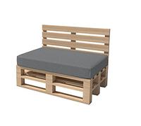 Haus & Garten Cuscino per pallet da giardino Madera, ideale per interni ed esterni, lavabile, sfoderabile, cuscino da seduta e per schienale