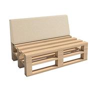 Haus & Garten Cuscino per pallet da giardino Madera, ideale per interni ed esterni, lavabile, sfoderabile, cuscino da seduta e per schienale