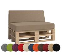 Haus & Garten Cuscino per pallet da giardino Madera, ideale per interni ed esterni, lavabile, sfoderabile, cuscino da seduta e per schienale