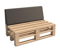 Haus & Garten Cuscino per pallet da giardino Madera, ideale per interni ed esterni, lavabile, sfoderabile, cuscino da seduta e per schienale