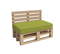 Haus & Garten Cuscino per pallet da giardino Madera, ideale per interni ed esterni, lavabile, sfoderabile, cuscino da seduta e per schienale