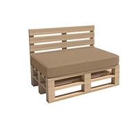 Haus & Garten Cuscino per pallet da giardino Madera, ideale per interni ed esterni, lavabile, sfoderabile, cuscino da seduta e per schienale