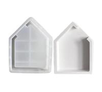 Haus Silikonformen für Epoxidharz - Hausform Silikonform | Hausform Epoxidharz Casting Craft Form | Hohldesign Seaside Home Form für Blumenkonservierung Buchenden Probe Hochzeit Valentine