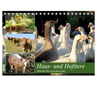 Haus- und Hoftiere (Tischkalender 2026 DIN A5 quer), CALVENDO Monatskalender: Typische Tiere auf dem Land